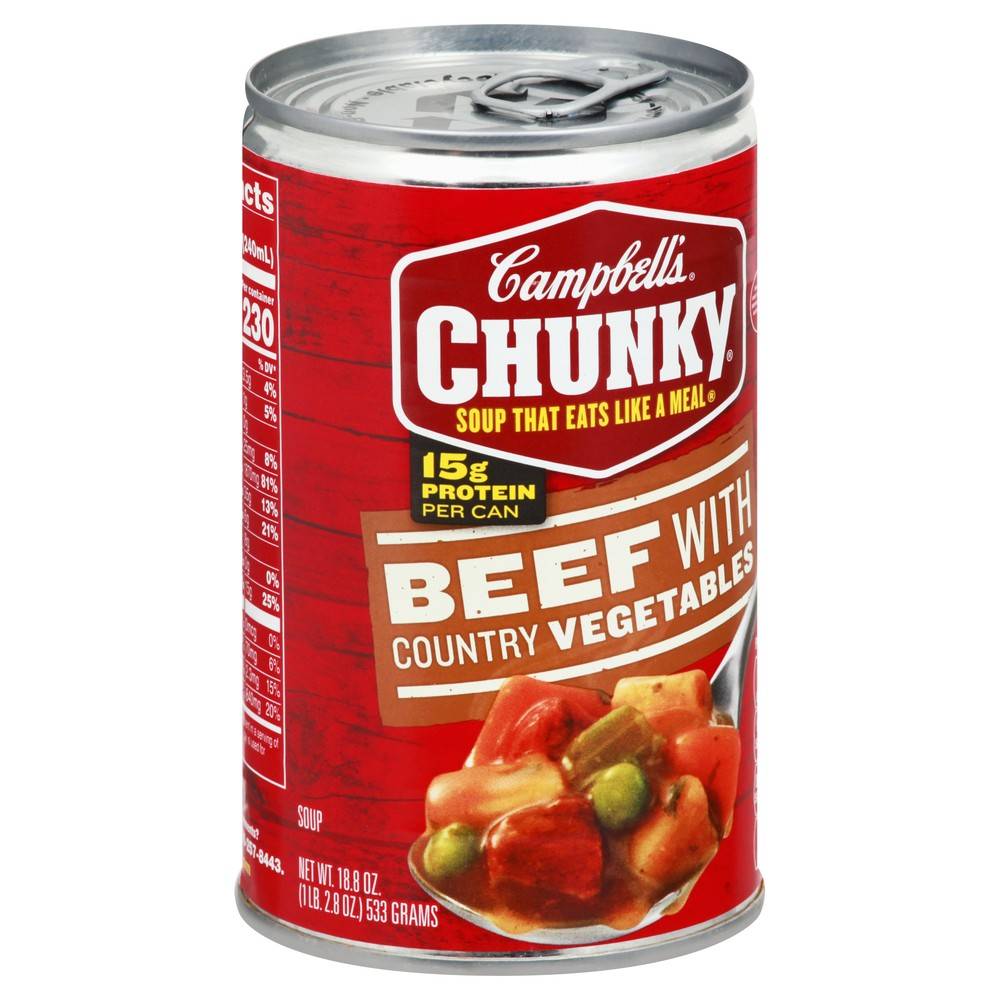 Campbell's Beef-Country Vegetables Chunky Soup (18.8 oz)