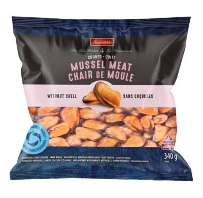 Irrésistible Frozen Cooked Mussel Meat without Shell (340 g)