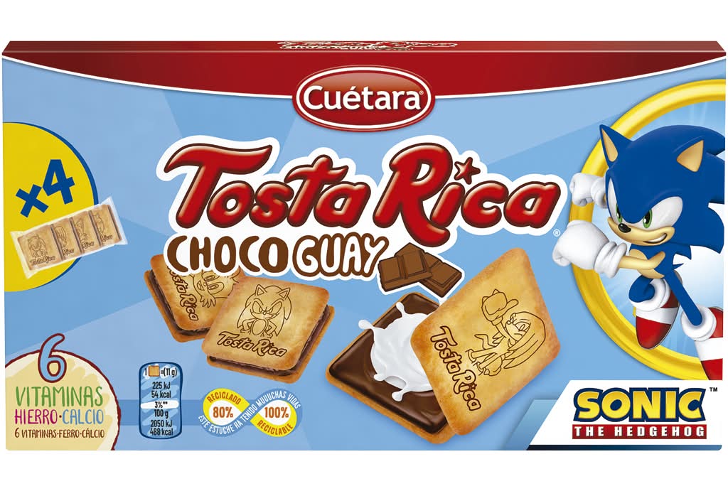 CuÃ©tara  - Bolacha tosta rica choco guay, embalagem de 170g