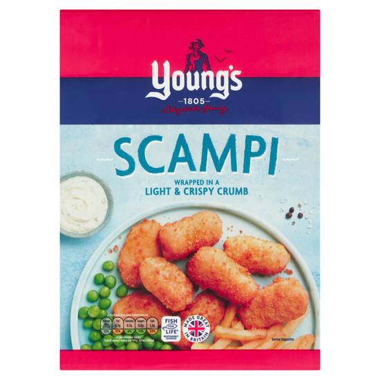 Young's Frozen Breaded Scampi 220g
