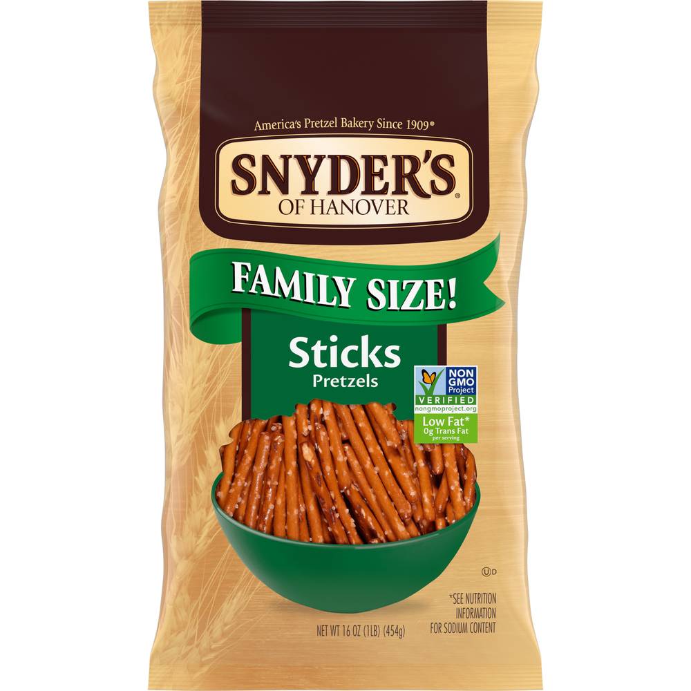 Snyder's Of Hanover Family Size! Pretzel Sticks