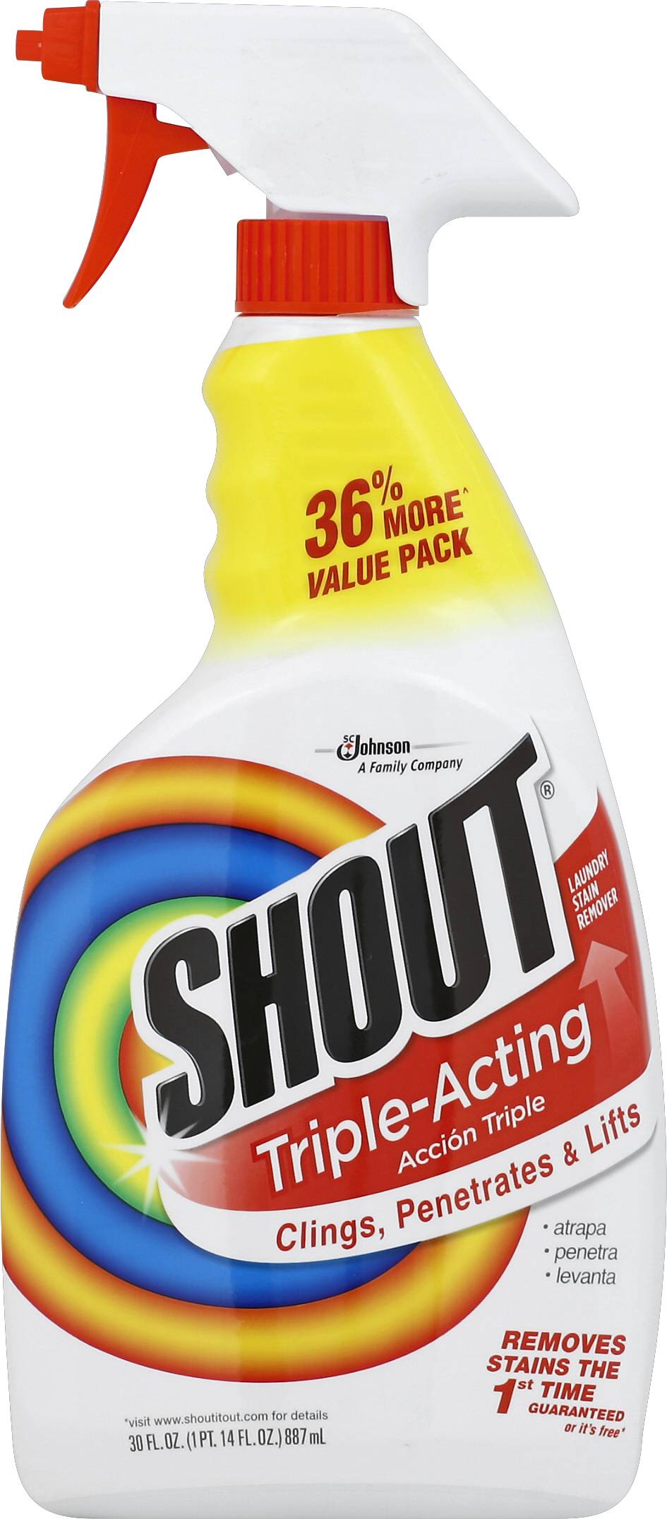 Shout Triple-Acting Laundry Stain Remover (30 fl oz)
