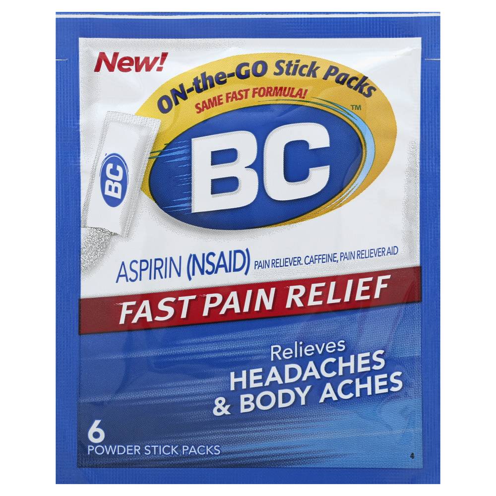 BC Aspirin Fast Pain Relief (6 ct)