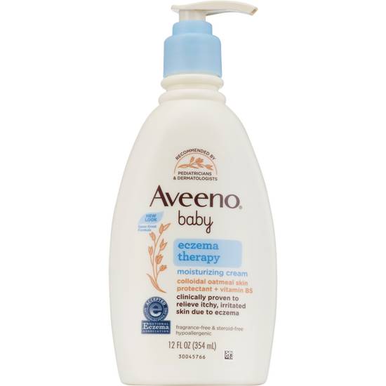 Aveeno Baby Eczema Therapy Moisturizing Cream with Oatmeal, 12 fl. Oz