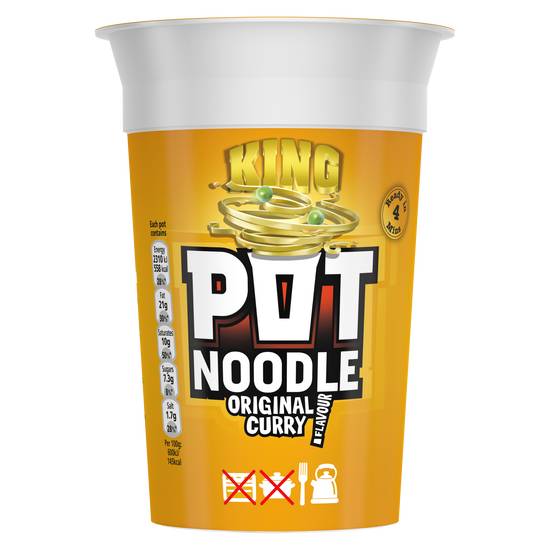 King Pot Noodle Original Curry (114 G)