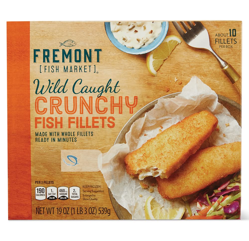 Fremont Fish Market Wild Caught Crunchy Fish Fillets (19 oz, 10 ct)