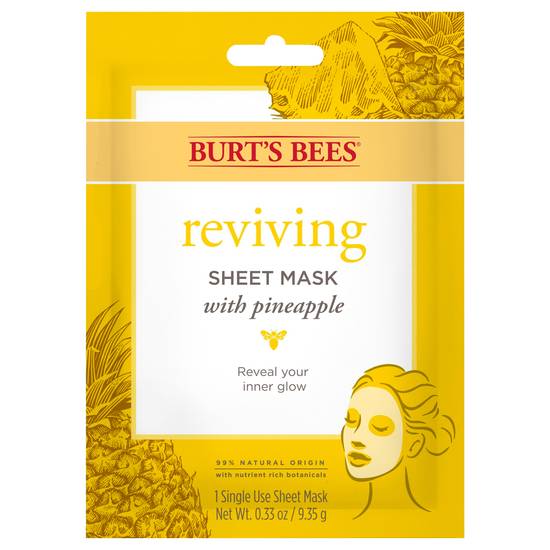 Burt's Bees Reviving Sheet Mask With Pineapple