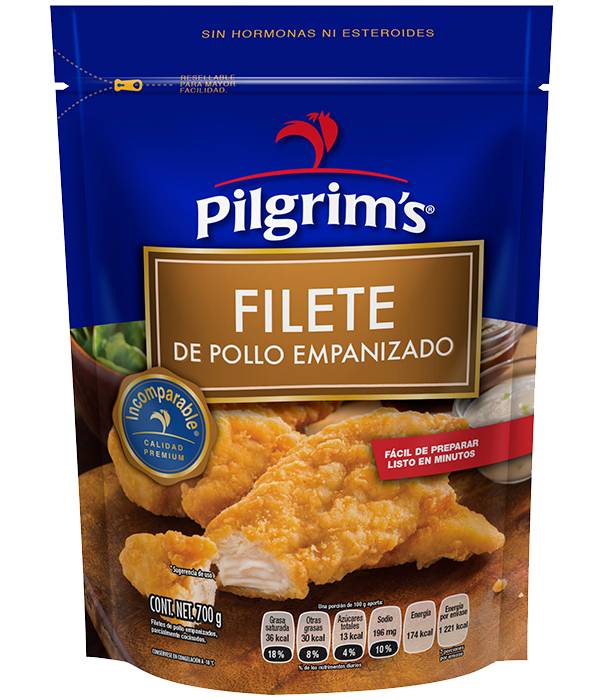 Pilgrim's · Filete de pollo empanizado congelado (700 g)