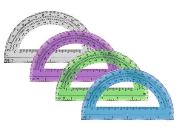 Office Depot® Brand Semicircular 6" Protractor, Clear
