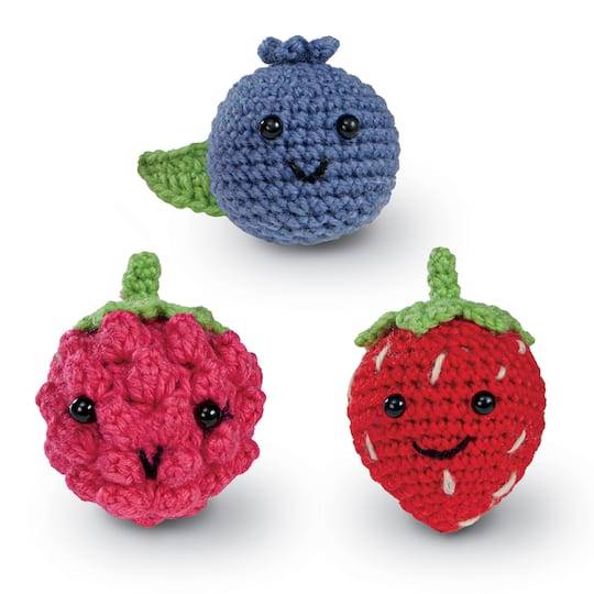 Intermediate Berries Amigurumi Crochet Kit By Loops & Threads