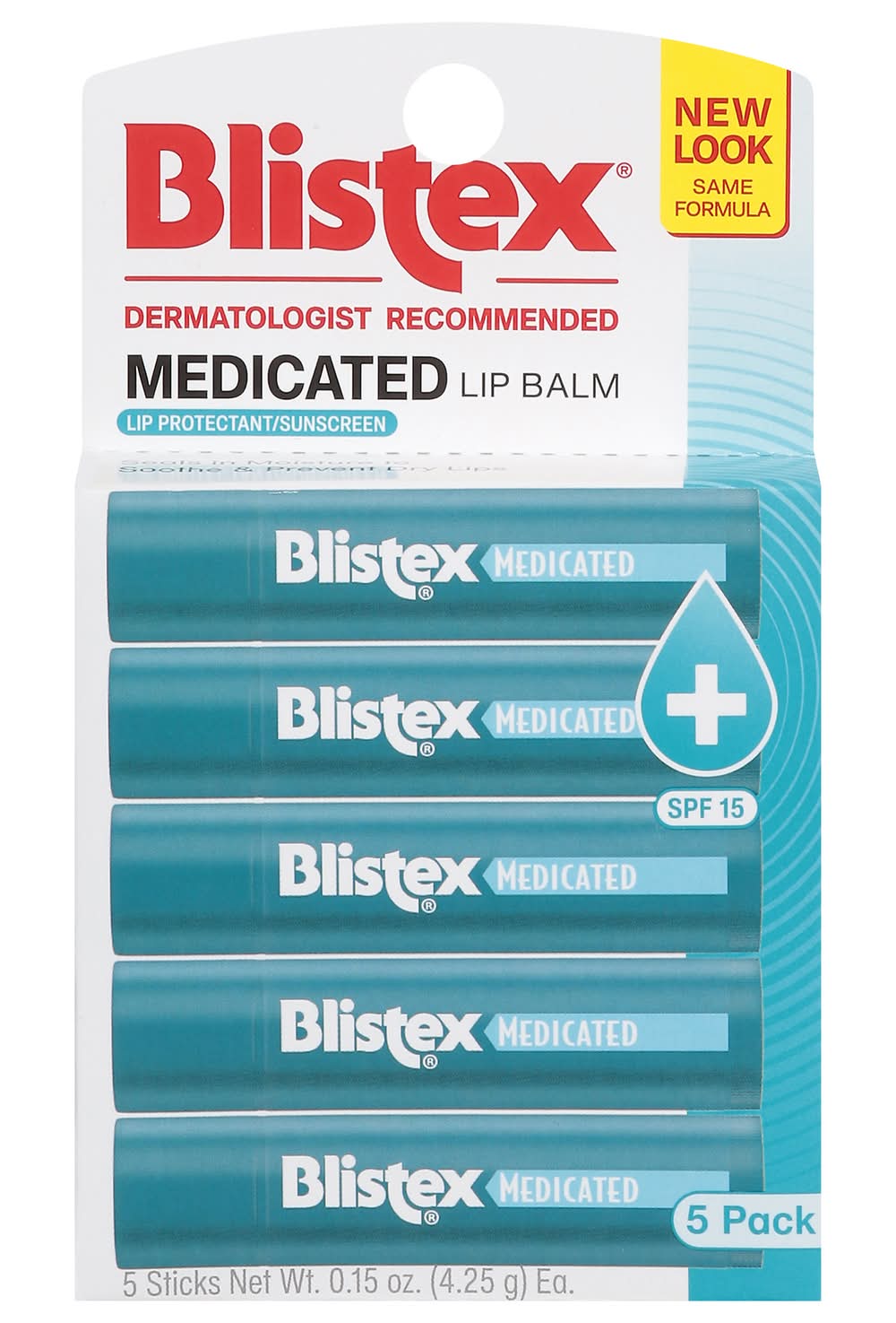 Blistex Medicated Lip Balm With Spf 15 (5 x 0.15 oz)