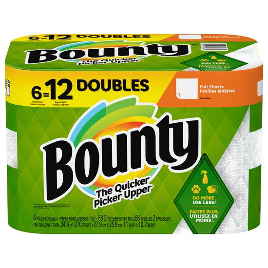 Bounty 12 Double Rolls Paper Towels