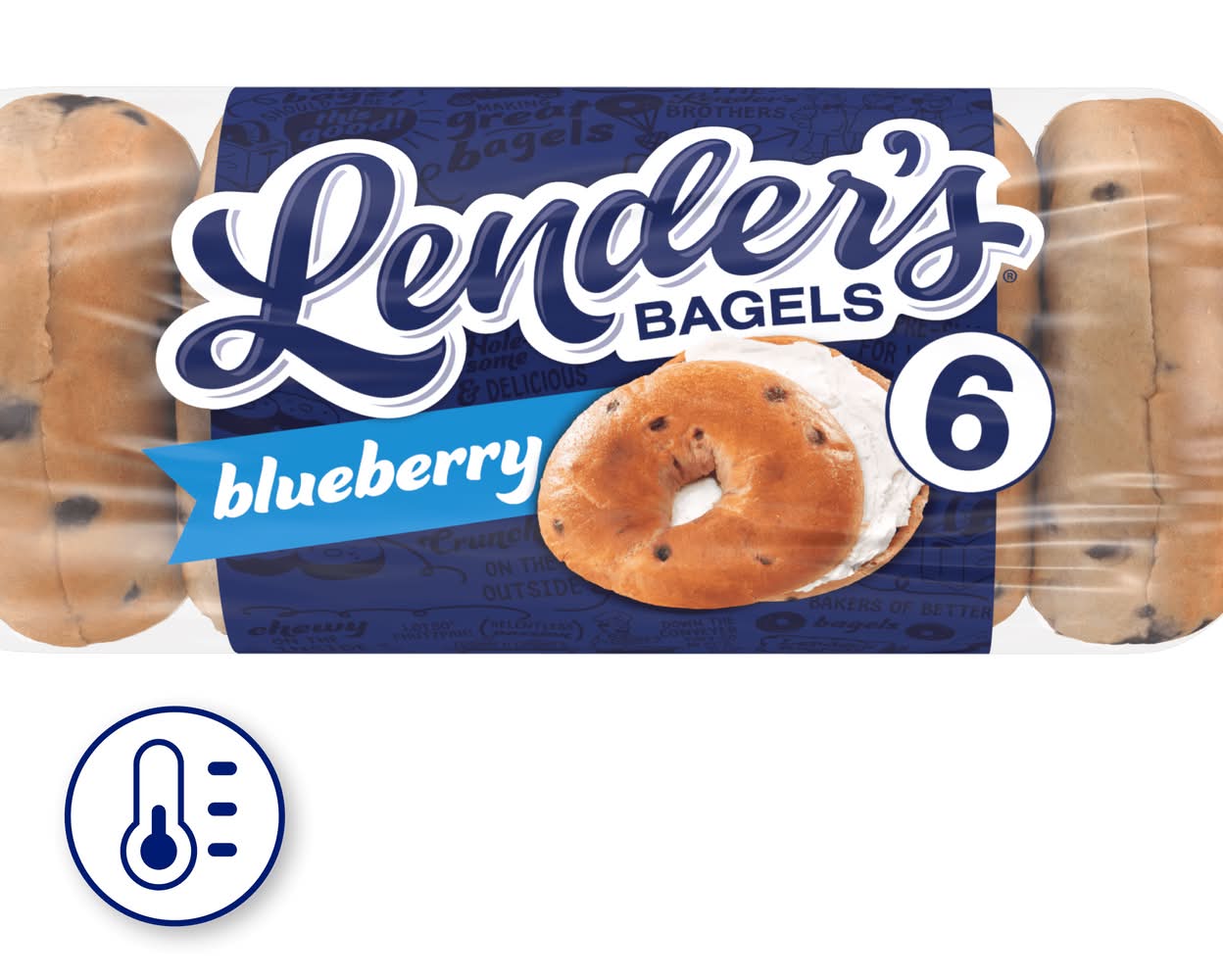 Lender's Pre-Sliced Blueberry Bagels (6 x 6 ct)