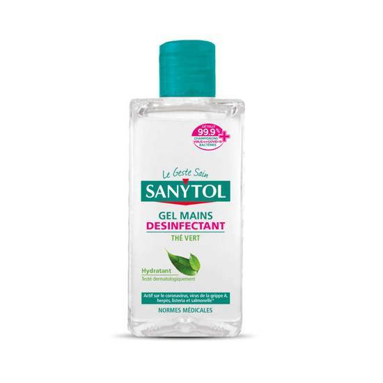 Sanytol Gel mains désinfectant - Senteur thé vert 75ml