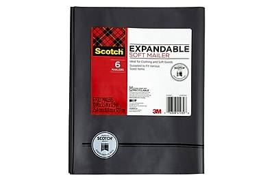 Scotch Expandible Soft Mailer (black) (6 ct)