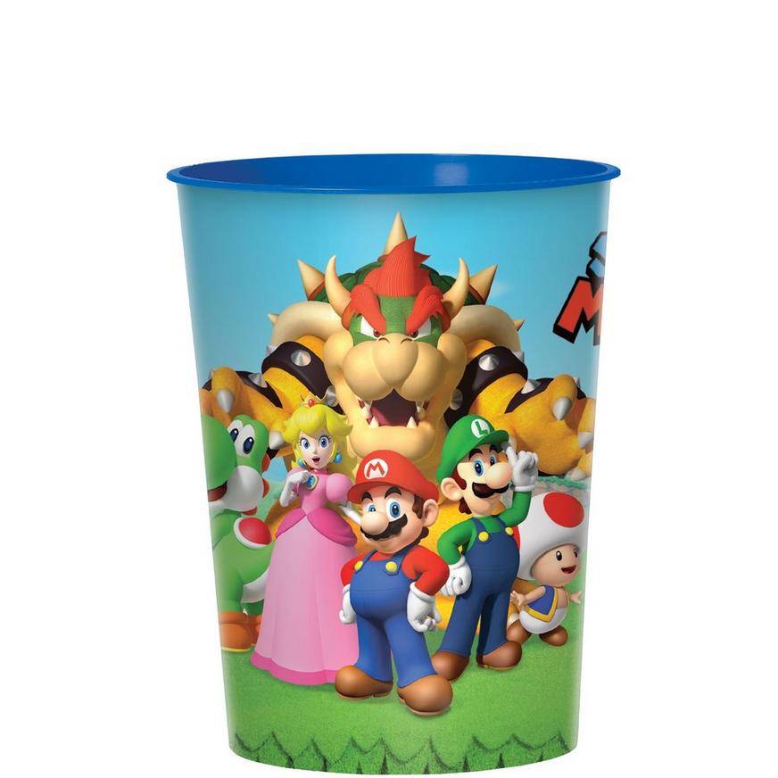 Party City Multicolor Super Mario Brothers Plastic Favor Cup 16 oz