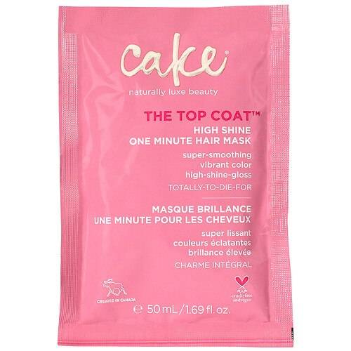 Cake The Top Coat High Shine One Minute Hair Mask - 1.69 fl oz