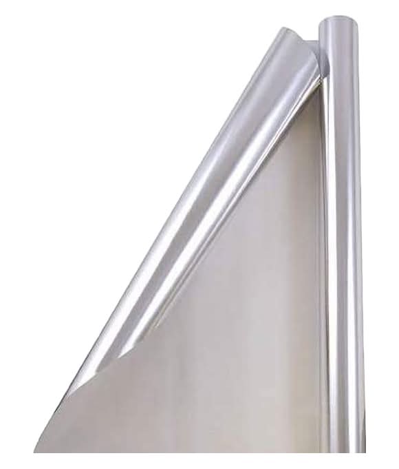 Party City Jumbo Solid Gift Wrap, 12 ft, Silver