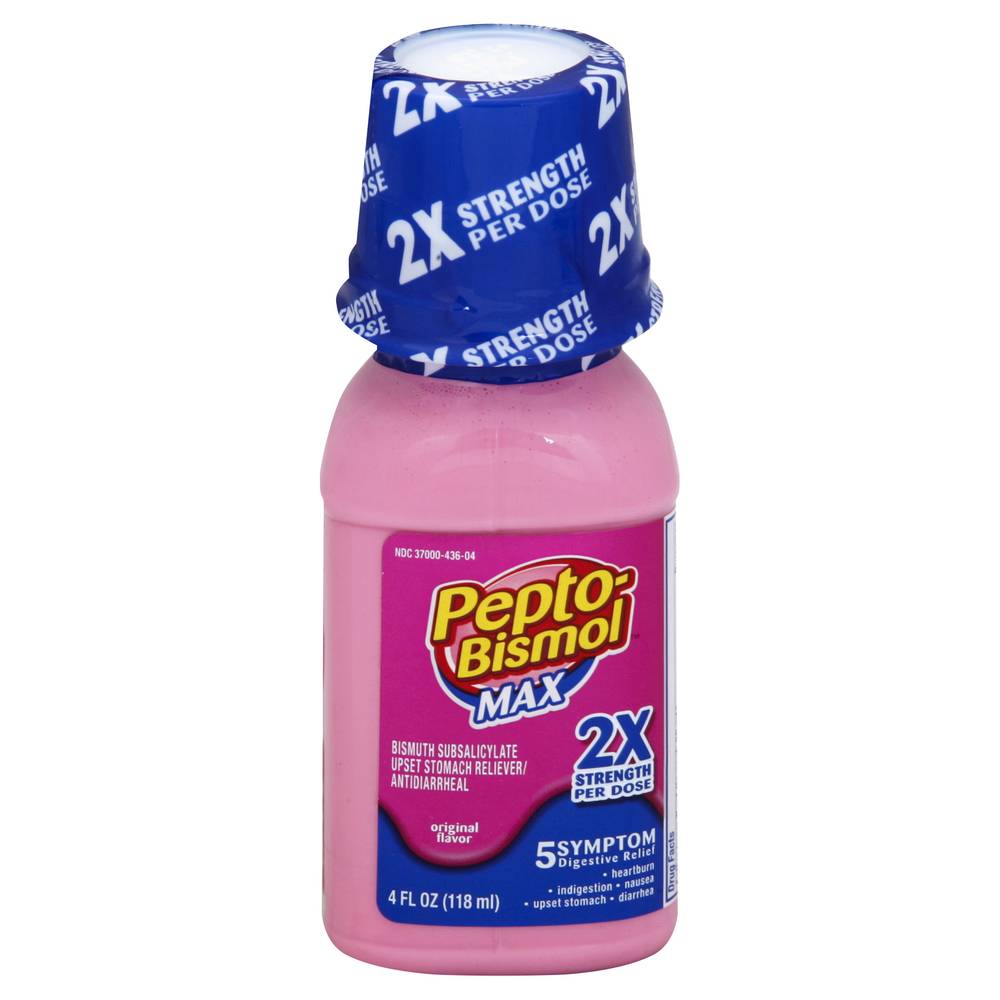 Pepto-Bismol Stomach Upset Symptom Reliever Antidiarrheal (4 fl oz)