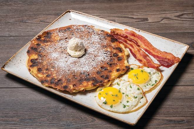 Cinnamon Chip Pancake Breakfast