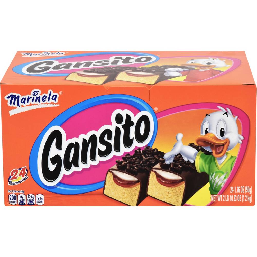 Marinela - Gansito, Filled Snack Cakes - 24/42.3 oz (1 Unit per Case)