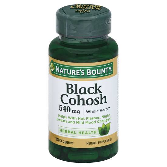 Nature's Bounty Black Cohosh 540 mg Whole Herb (100 ct)