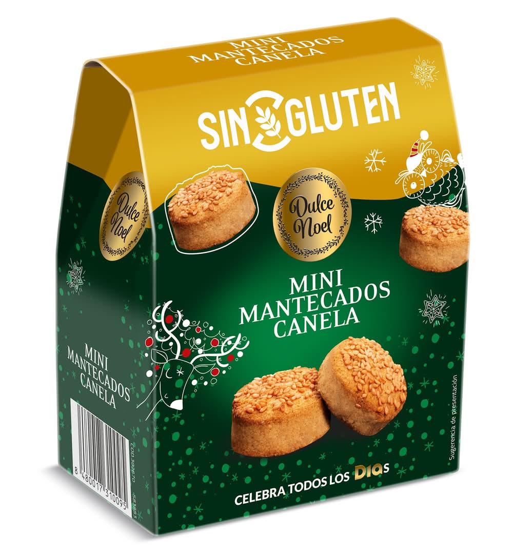 Mantecados De Canela Sin Gluten Dulce Noel Dia Caja 180 G