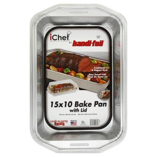 Handi-Foil Ichef 10x15 Bake Pan With Lid