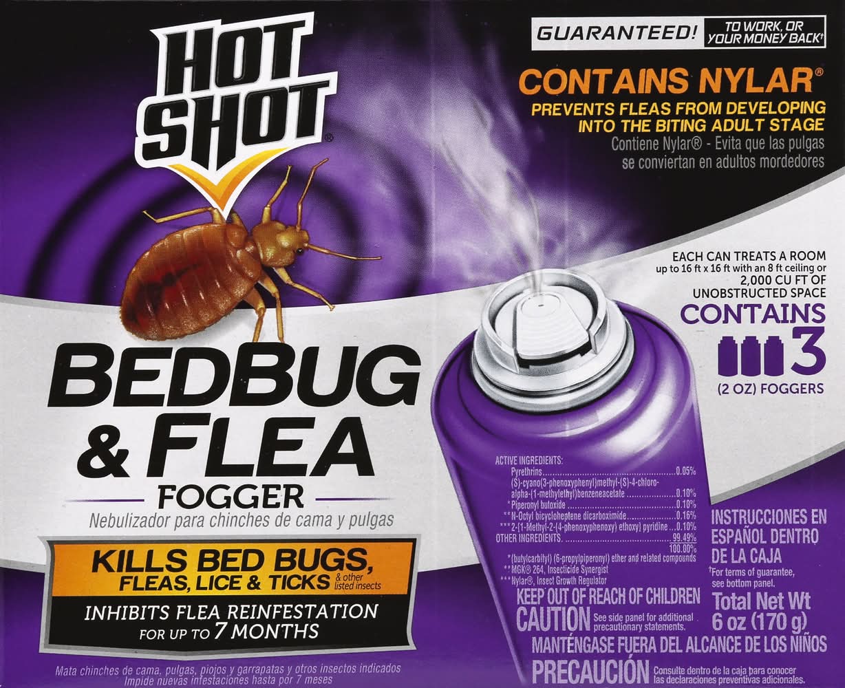 Hot Shot Bedbug & Flea Fogger (2 oz, 3 ct)