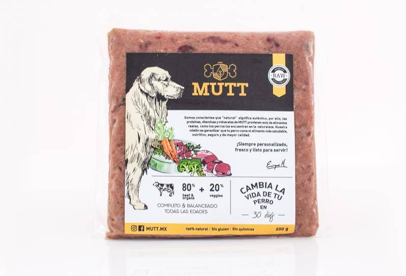 Mutt · Alimento congelado de res (200 g)