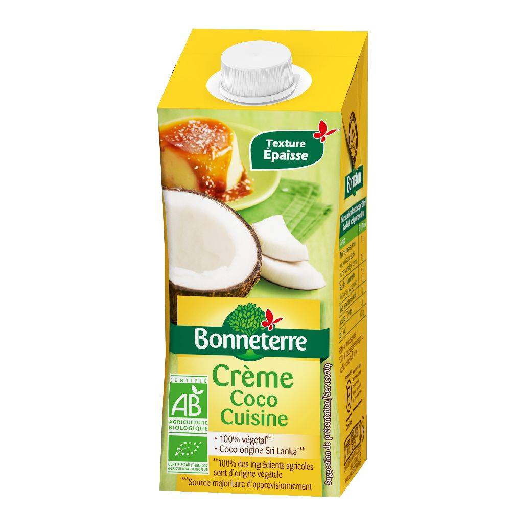 Bonneterre - Crème de coco cuisine (200ml)