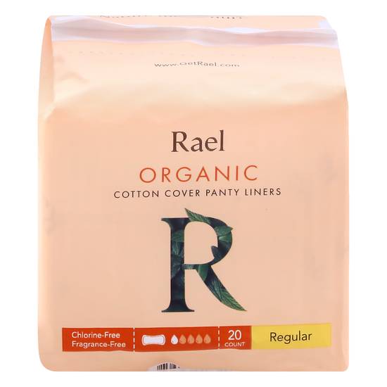 Rael Regular Ultra Thin Organic Cotton Cover Panty Liners