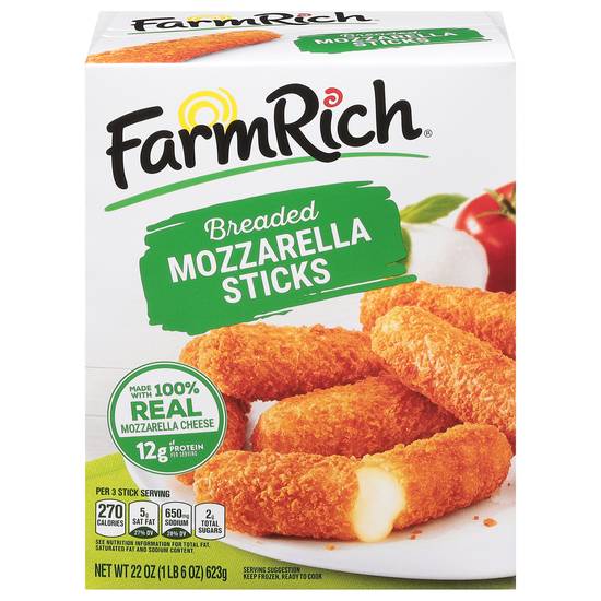 Farm Rich Breaded Mozzarella Sticks (22 Oz)