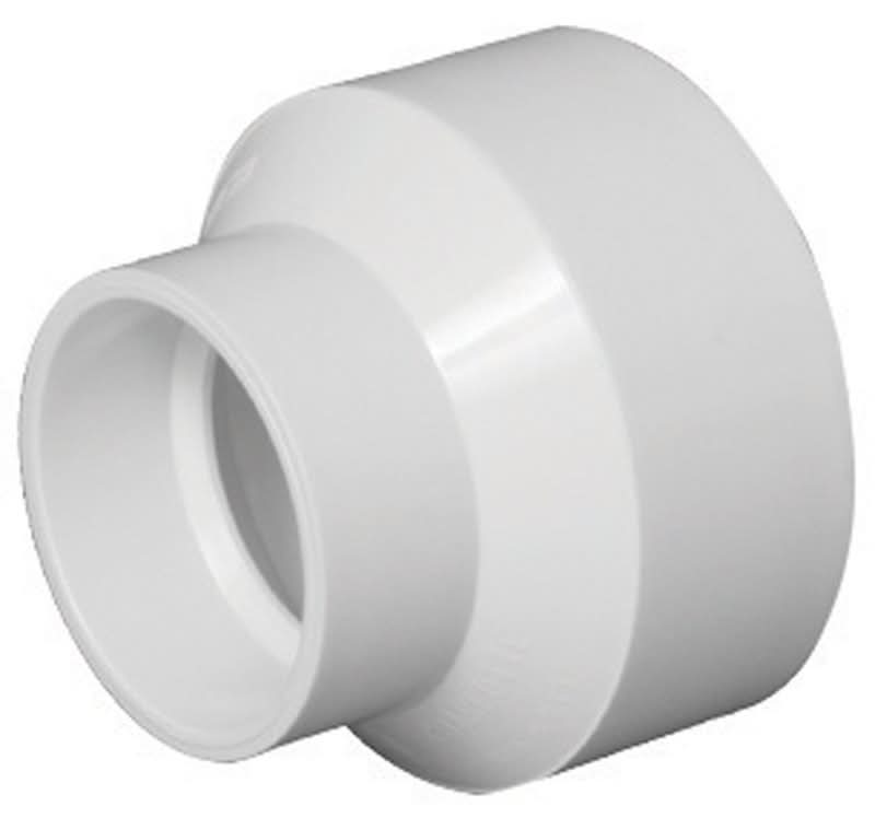 Charlotte Pipe Schedule 40 4 In. Hub X 2 In. D Hub Pvc Reducing Coupling 1 Pk