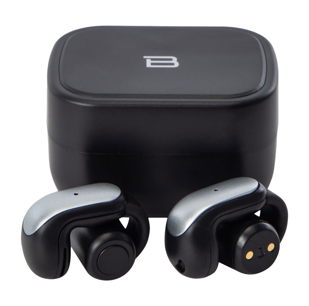 Open Ear Wireless Earbuds Black