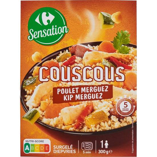 Carrefour Sensation - Plat cuisiné couscous poulet merguez