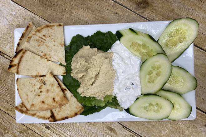 Order Hummus Platter food online from Lindburgers store, Jupiter on bringmethat.com