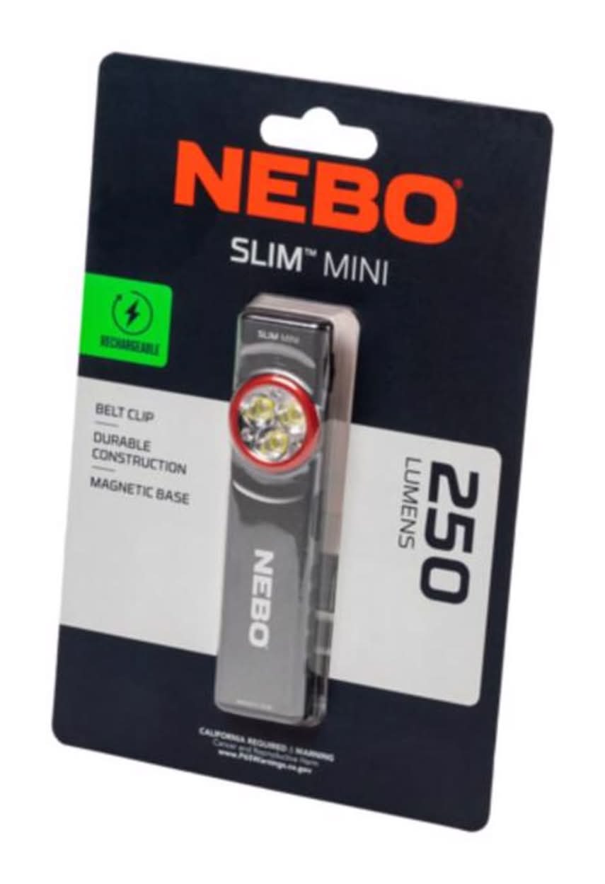 Nebo Slim 250 Lm Storm Gray Led Mini Flashlight