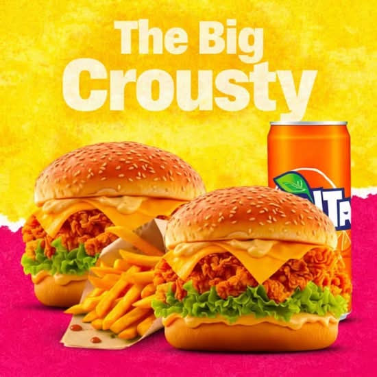 Menu Doublé Crousty Smash 🍔 💕