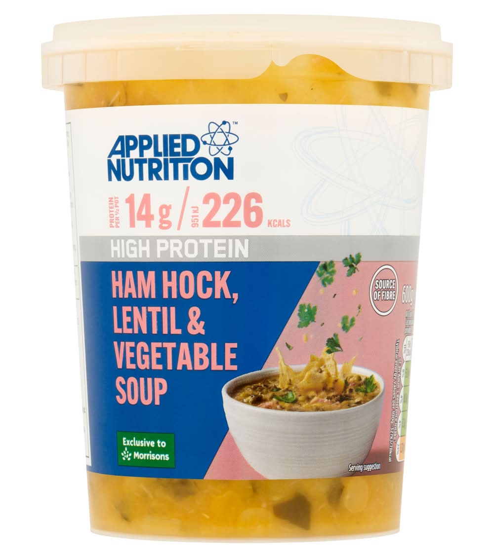Applied Nutrition Ham Hock Lentil & Vegetable Soup 600g