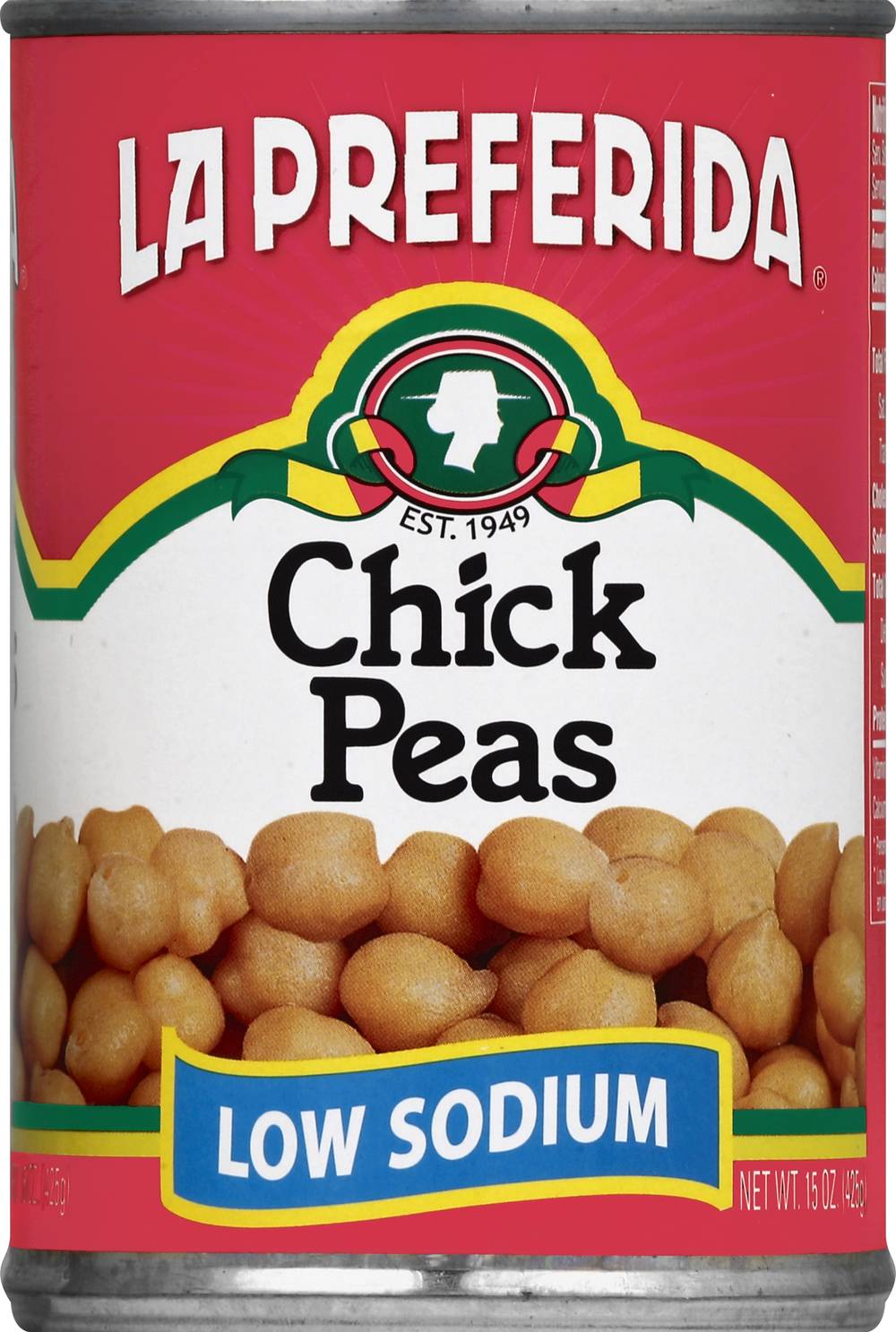 La Preferida Low Sodium Chick Peas (15 oz)