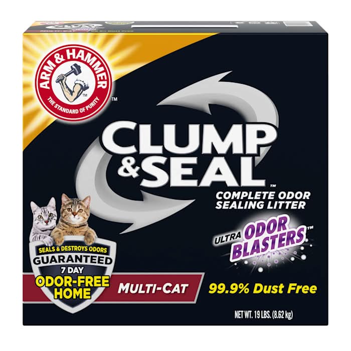 Arm & Hammer Clump & Seal Multi-Cat Odor Sealing Cat Litter, 19 lbs.