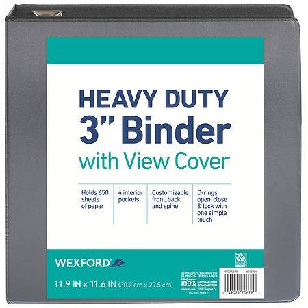 Wexford Heavy Duty D-Ring Binder Assortment 3