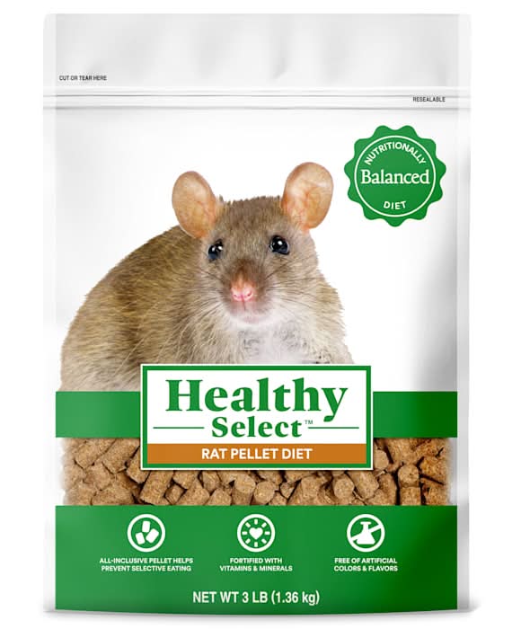 Healthy Select Rat Pellet Diet for Small Animals, 3 lbs.