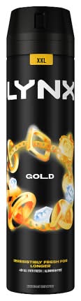 Lynx Aerosol Bodyspray Xxl Gold (250ml)