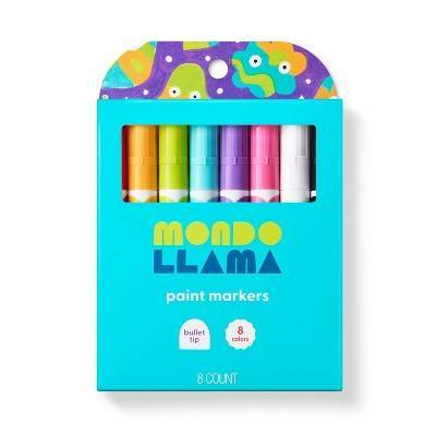 Mondo Llama Bullet Tip Paint Markers, Multicolor (8 ct)