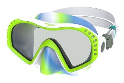 Speedo Junior Wave Watcher Tie Dye Mask, Blue-Green