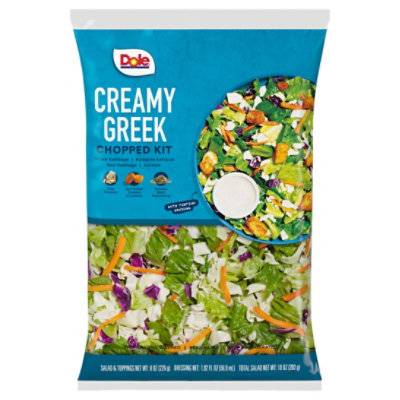 Dole Chopped Creamy Greek Salad Kit 10 Oz - 10 Oz