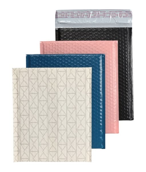 Office Depot® Brand Poly Fashion Bubble Mailer, #2, 8 1/2" x 11", Assorted Colors