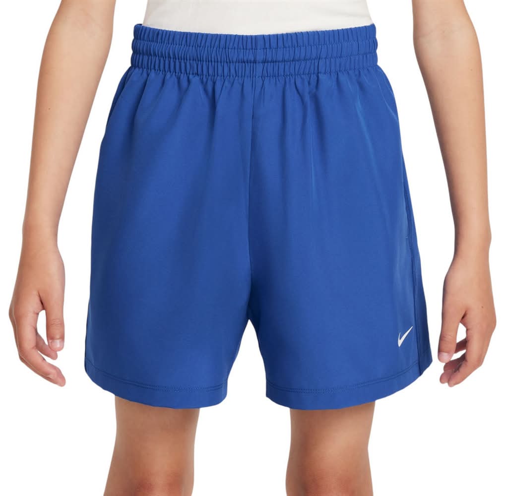 Nike Kids' Multi Dri-FIT Woven 4” Shorts (Game Royal/White, M)